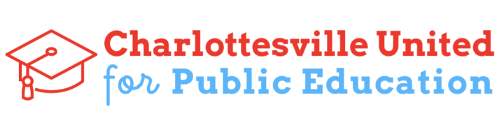 Logo with title in red and blue and a red mortarboard