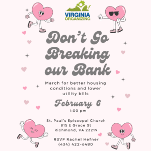 Rally flyer with all info, hearts and stars